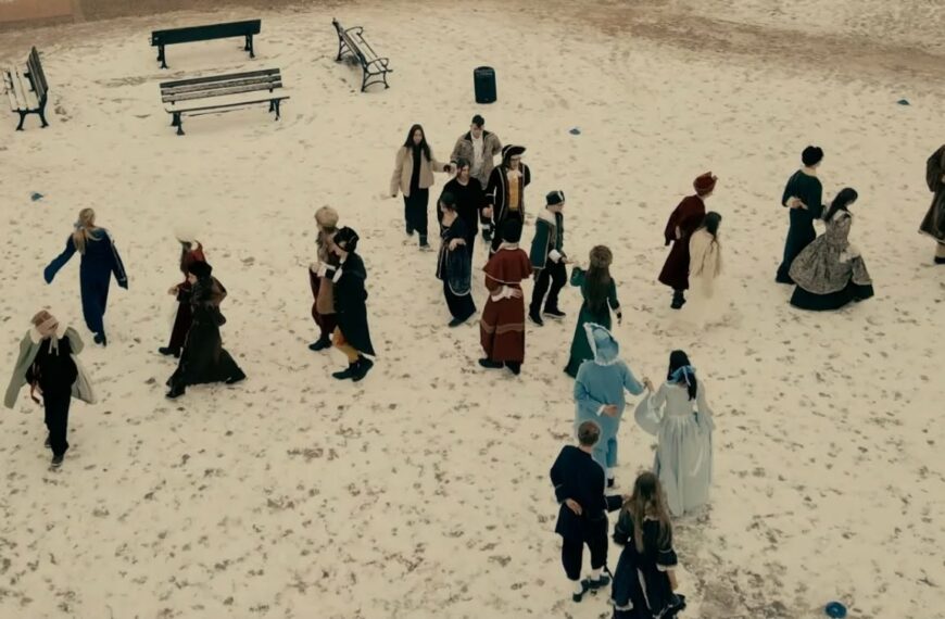 Polonez w centrum Złotowa